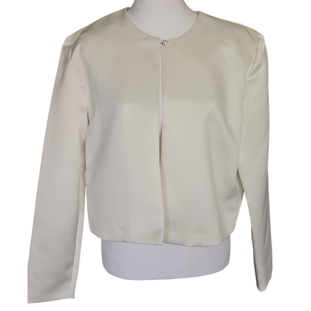 Susan Ross Cream Satin Women's Jacket